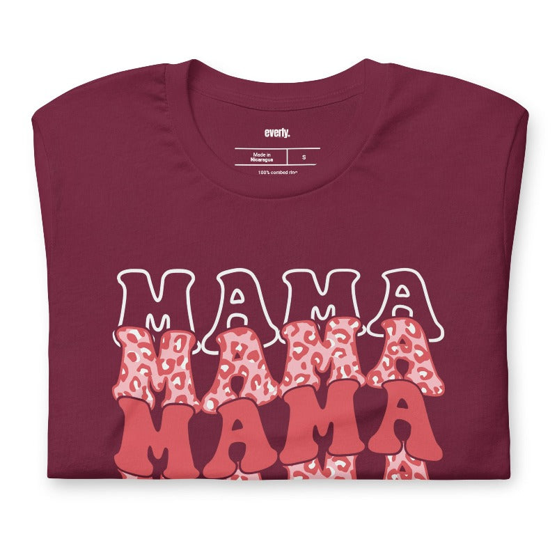 Cranberry Mama Mama Mama Mama Pink Cheetah Print Graphic Tee - Mama Shirts, Mom Shirts | Graphic Tees, Cranberry Graphic Tees