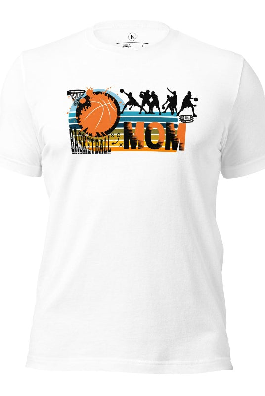 Show off your pride and support for your basketball-playing child with our trendy basketball mom shirt. Designed with love, this shirt is perfect for cheering on your little baller. Stay comfortable and stylish while showcasing your team spirit. Get yours today and rock the sidelines like a proud basketball mom on a white shirt. 