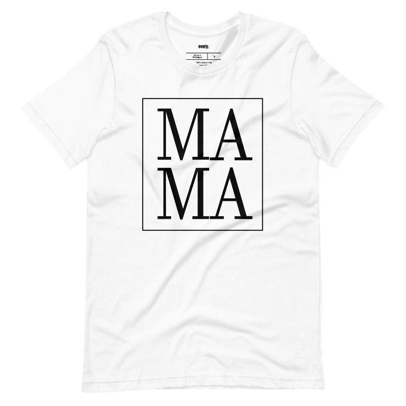 White Ma Ma Graphic Tee - Mama Shirts, Mom Shirts | White Graphic Tees, White Graphic Tees