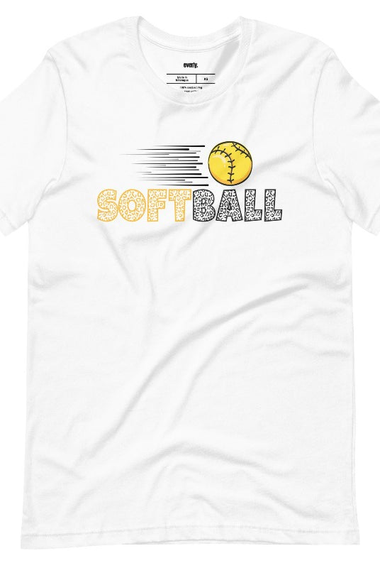 Softball White graphic tee